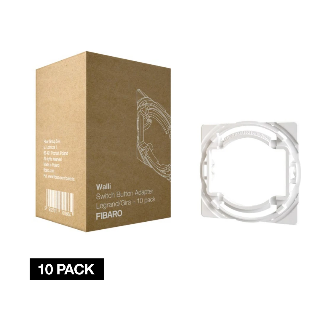 Fibaro Switch Button FG-WDSEU221-AS-8100 with lightguide