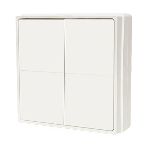 Shelly BLU Wall Switch 4 + Busch-Jaeger adapter